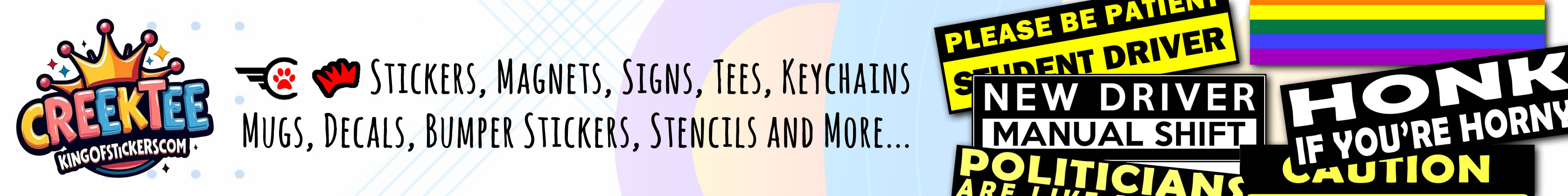 Custom Bumper Stickers, Magnets, Window Cling, Mugs, Key Chains, Lighter Wraps and more
